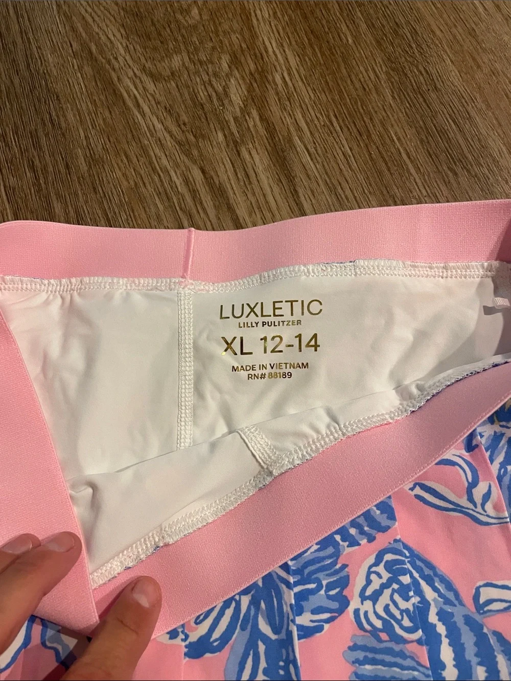 Lilly Pulitzer Pink & Blue Floral Skater Skirt